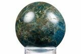 Bright Blue Apatite Sphere - Madagascar #334018-1